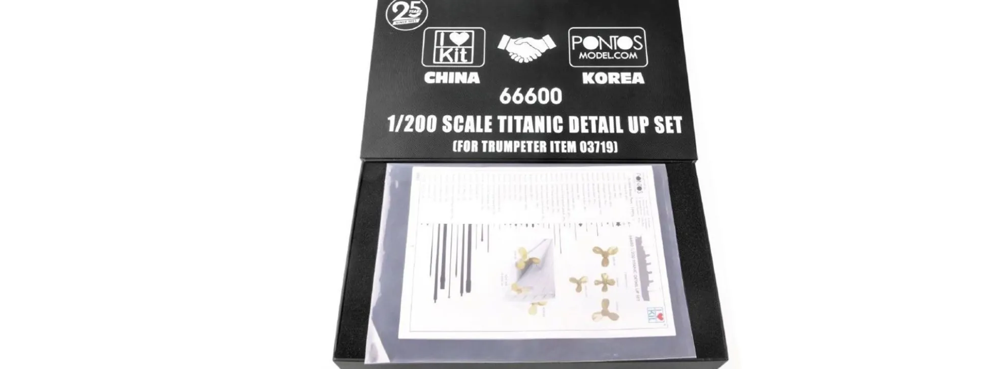 ILOVEKIT 66600 Titanic-Detail-Set für TRUMPETER 03719 | Schiffbausatz Zubehör 1:200