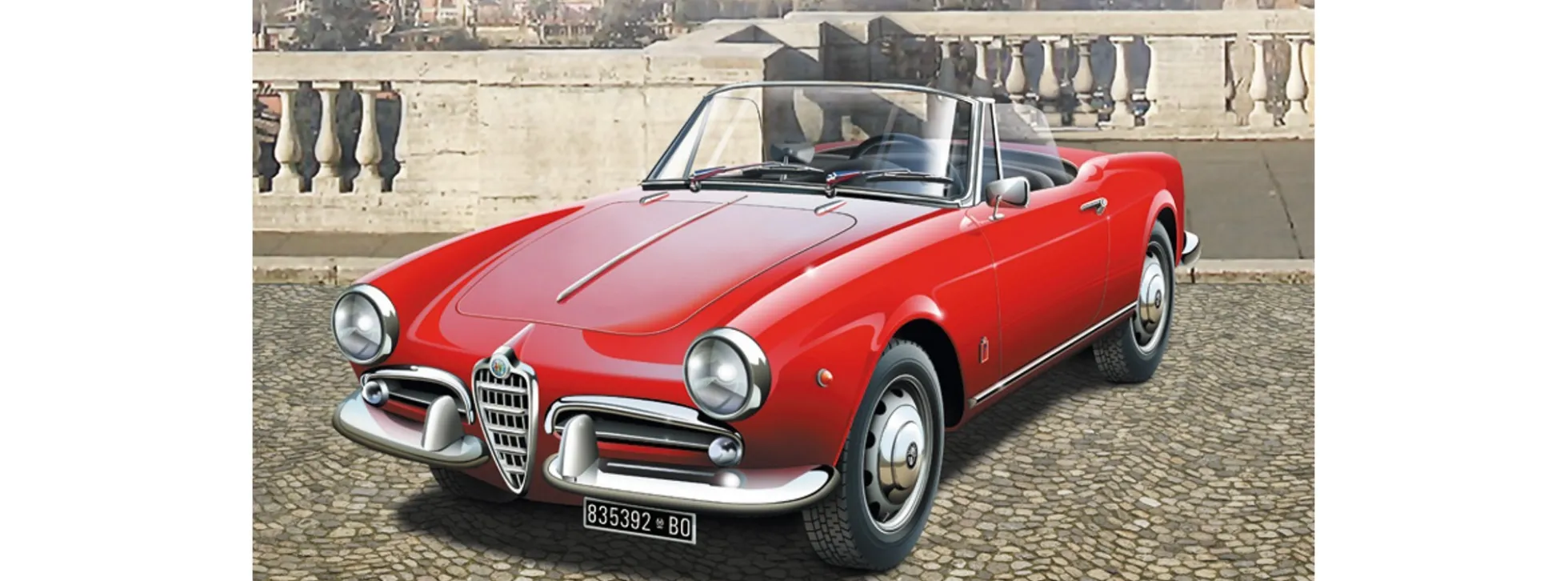 ITALERI 3653 Alfa Romeo Giulietta Spider 1300 | Auto Bausatz 1:24
