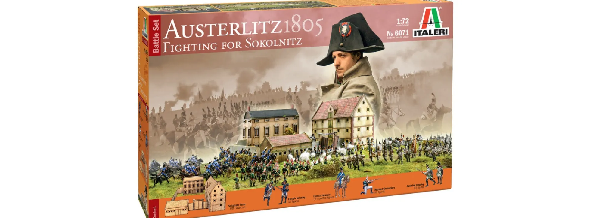 ITALERI 6071 Battle-Set Austerlitz 1805 Kampf um Sokolnitz | Militär Bausatz 1:72