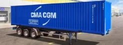 ITALERI 3951 Container Auflieger 40Ft | LKW Auflieger Bausatz 1:24