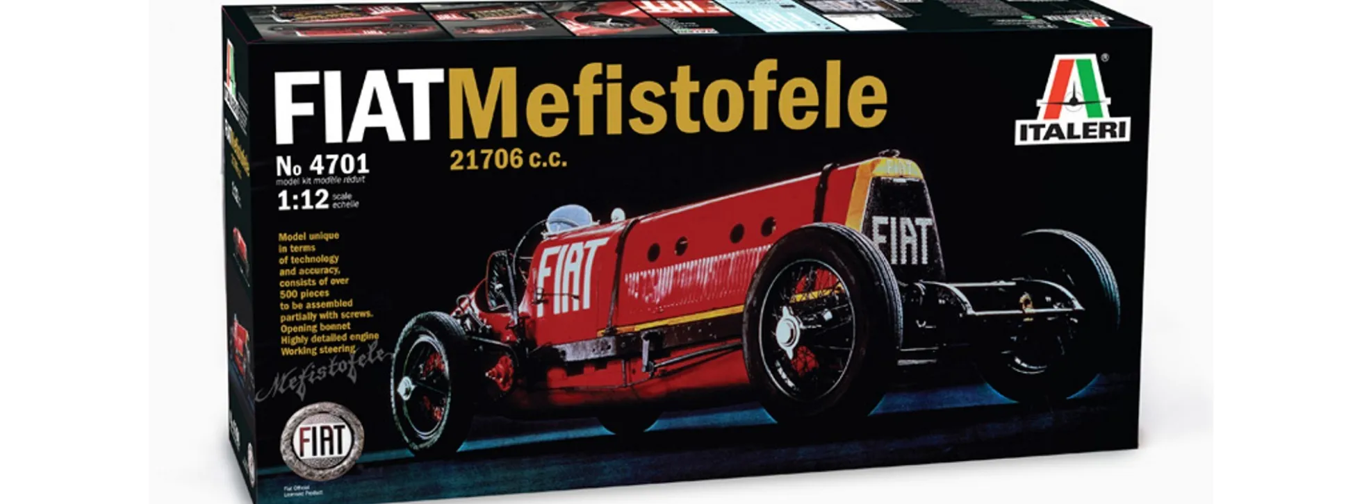 ITALERI 4701 FIAT Mefistofele 21706c.c. Auto Bausatz 1:12