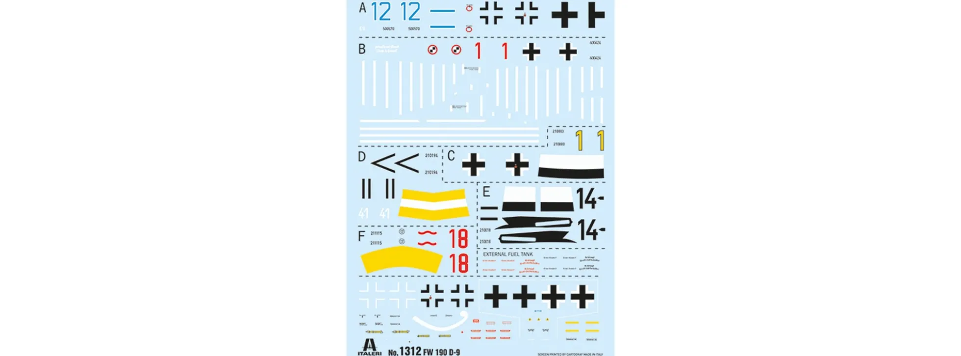 ITALERI 1312 Focke-Wulf FW 190 D-9 | Flugzeug Bausatz 1:72