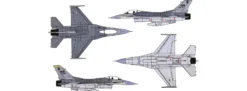 ITALERI 0188 General Dynamics F-16 C/D Night Falcon | Flugzeug Bausatz 1:72