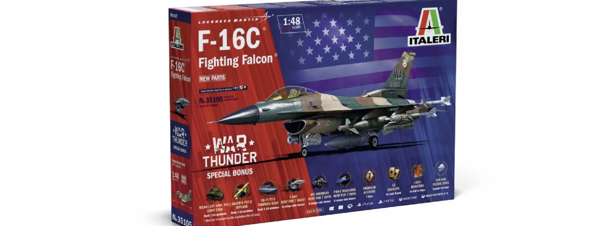 ITALERI 35105 General Dynamics F-16C Fighting Falcon | Flugzeug Bausatz 1:48