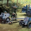 ITALERI 7026 German Guns Set PAK35-PAK40-FLAK38 | Militär Bausatz 1:72