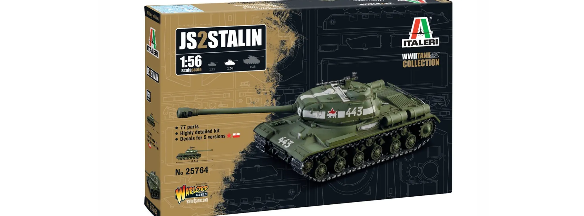 ITALERI 25764 JS-2 Stalin | Panzer Bausatz 1:56