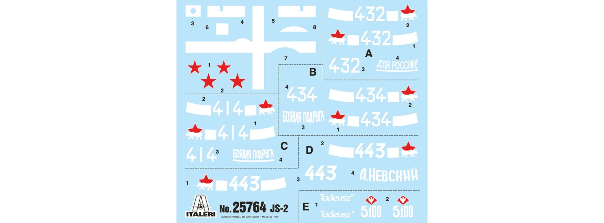 ITALERI 25764 JS-2 Stalin | Panzer Bausatz 1:56