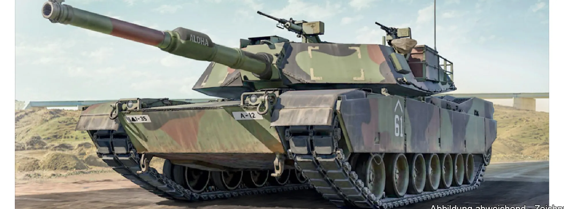 ITALERI 6596 M1A1 Abrams | Panzer Bausatz 1:35