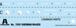 ITALERI 75001 M4A3E8 Fury Sherman | Starter Set | Militär Bausatz 1:56