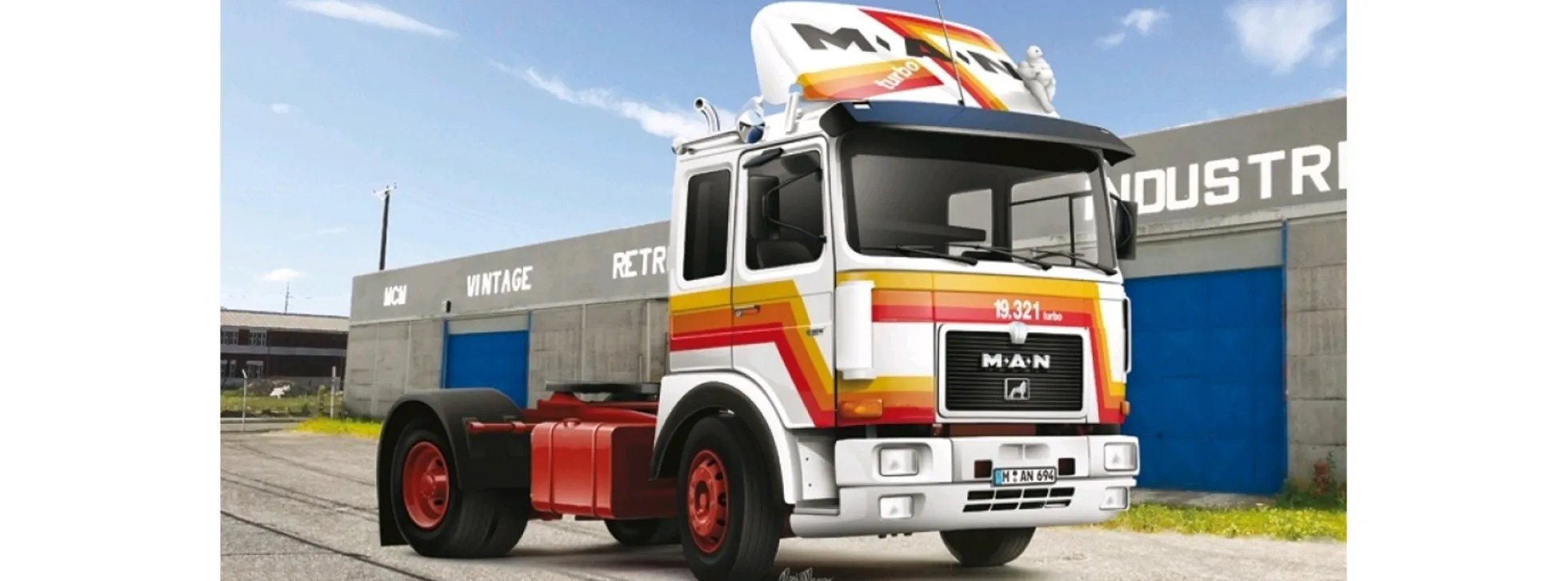 ITALERI 3946 MAN F8 19.321 | LKW Bausatz 1:24