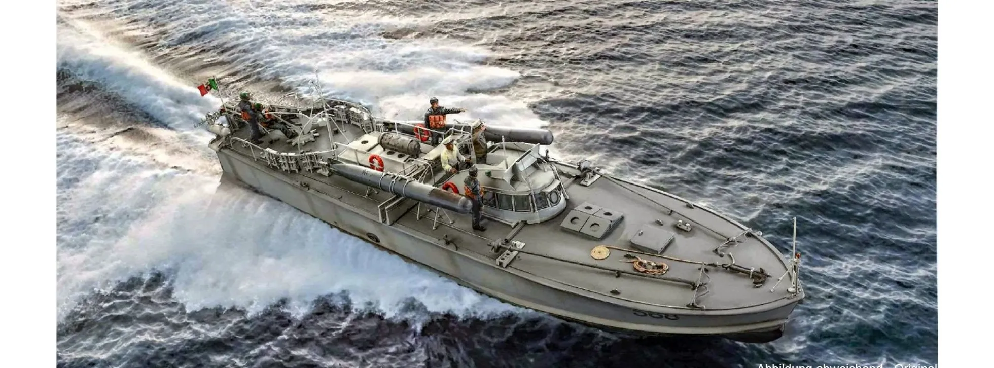 ITALERI 5626 M.A.S. 568 4a Torpedoboot mit Besatzung | Schiff Bausatz 1:35