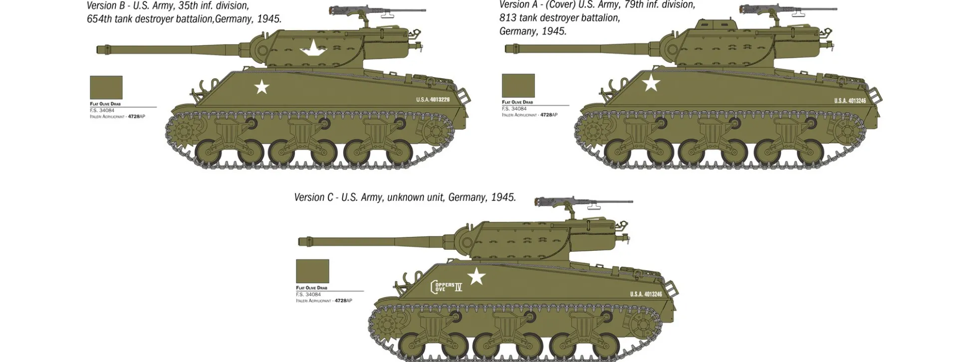 ITALERI 96538 M36B1 90mm GMC Jackson | Militär Bausatz 1:35
