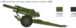 ITALERI 6581 M1 155mm Haubitze mit Besatzung | Militär Bausatz 1:35