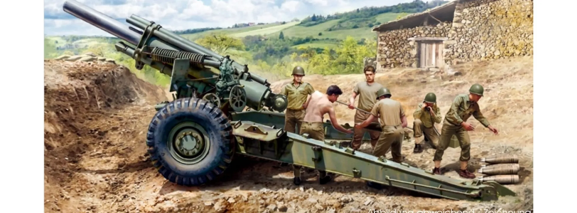 ITALERI 6581 M1 155mm Haubitze mit Besatzung | Militär Bausatz 1:35