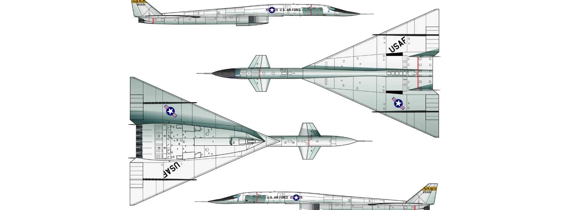 ITALERI 1282 North American XB-70 Valkyrie Bomber | Flugzeug Bausatz 1:72