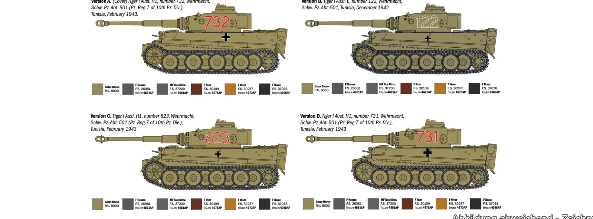 ITALERI 6767 Pz. Kpfw. VI Tiger I Ausf. H1 | Militärbausatz 1:35