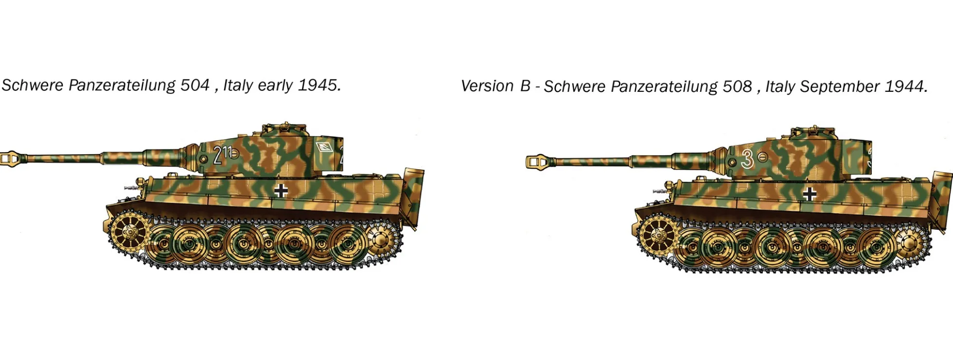 ITALERI 25755 Pz. Kpfw. VI Tiger I Ausf. E | Panzer Bausatz 1:56