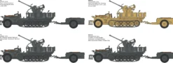 ITALERI 6395 Sd. Kfz. 10/4 mit FLAK 30 und Besatzung | Militär Bausatz 1:35