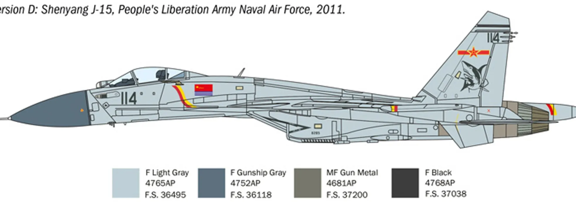 ITALERI 0197 Suchoi Su-33 Sea Flanker-D | Flugzeug Bausatz 1:72