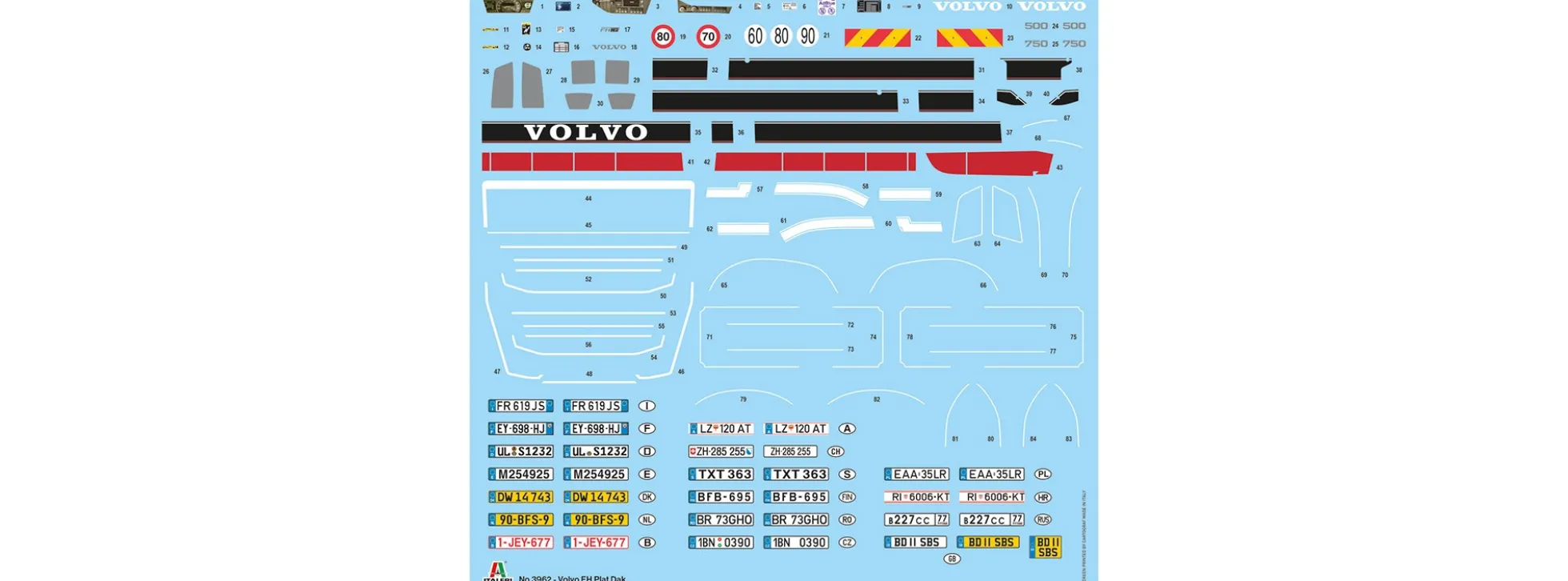 ITALERI 3962 Volvo FH Flachdach | LKW Bausatz 1:24