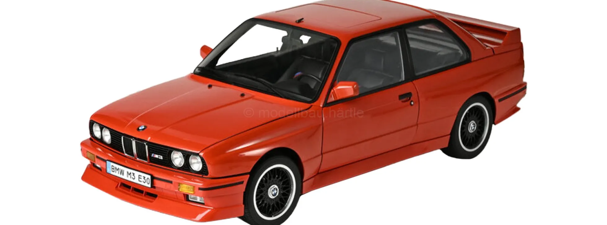 IXO 10126 BMW E30 1987 rot | Lichtfunktion | Metallteile | Premium Auto Bausatz 1:8