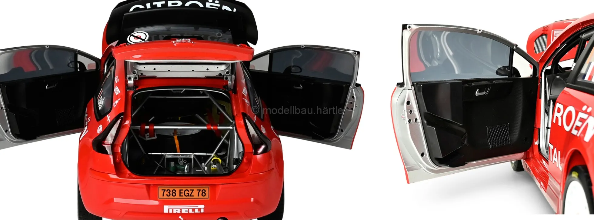 IXO 10120 Citroen C4 WRC | Licht + Sound | Metallteile | Premium Auto Bausatz 1:8