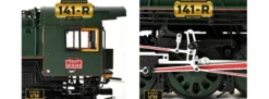 IXO 10125 Dampflok 141R SNCF | Licht + Sound | Standmodell Bausatz 1:32