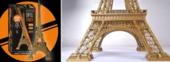 IXO 10104 Eiffelturm | Licht + Aufzüge | 120 cm | Premium Architektur-Metallbausatz 1:270