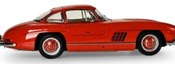 IXO 10114 Mercedes-Benz 300 SL Rot | Lichtfunktion | mit Metallteilen | Premium Auto Bausatz 1:8