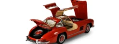 IXO 10114 Mercedes-Benz 300 SL Rot | Lichtfunktion | mit Metallteilen | Premium Auto Bausatz 1:8