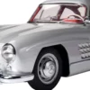 IXO 10112 Mercedes-Benz 300 SL Silber | Lichtfunktion | mit Metallteilen | Premium Auto Bausatz 1:8