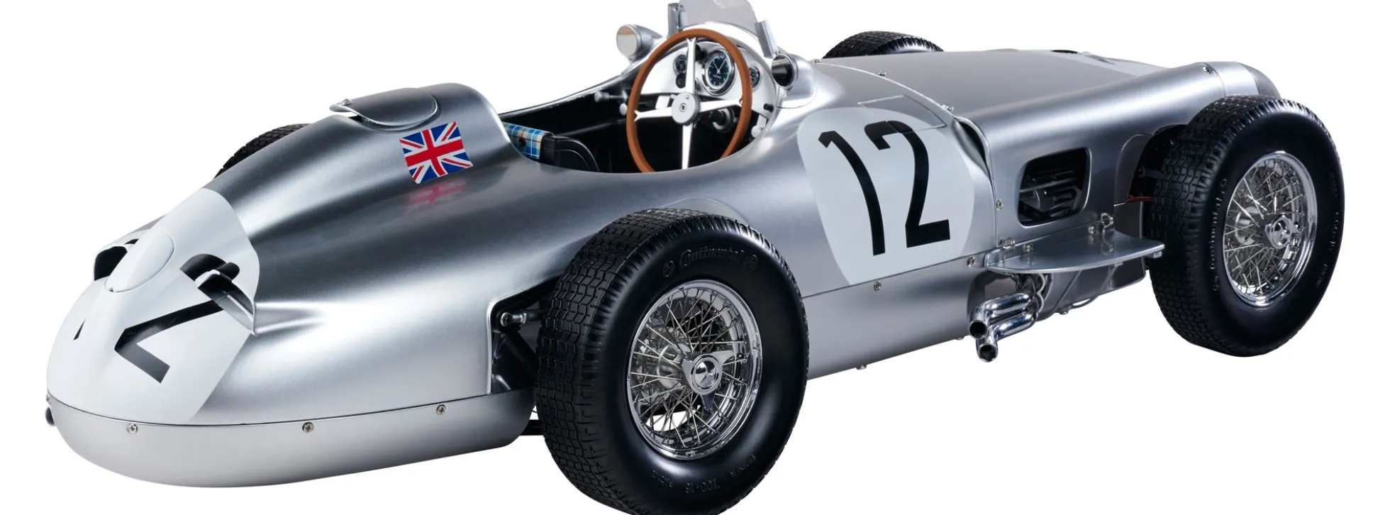 IXO 10117 Mercedes-Benz W196 Moss #12 | Soundfunktion | Premium Auto Bausatz 1:8