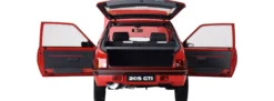IXO 10121 Peugeot 205 GTI Rot | Licht + Sound | Premium Auto Bausatz 1:8