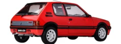 IXO 10121 Peugeot 205 GTI Rot | Licht + Sound | Premium Auto Bausatz 1:8