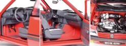 IXO 10121 Peugeot 205 GTI Rot | Licht + Sound | Premium Auto Bausatz 1:8