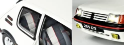 IXO 10122 Peugeot 205 GTI Weiß | Licht + Sound | Premium Auto Bausatz 1:8