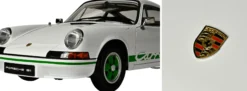 IXO 10116 Porsche 911 RS 2.7 Weiß/Grün | Sound + Licht | Premium Auto Bausatz 1:8