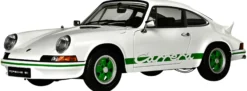IXO 10116 Porsche 911 RS 2.7 Weiß/Grün | Sound + Licht | Premium Auto Bausatz 1:8