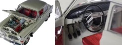 IXO 10101 Volvo 122S Amazon | Licht + Sound | mit Metallteilen | Premium Auto Bausatz 1:8