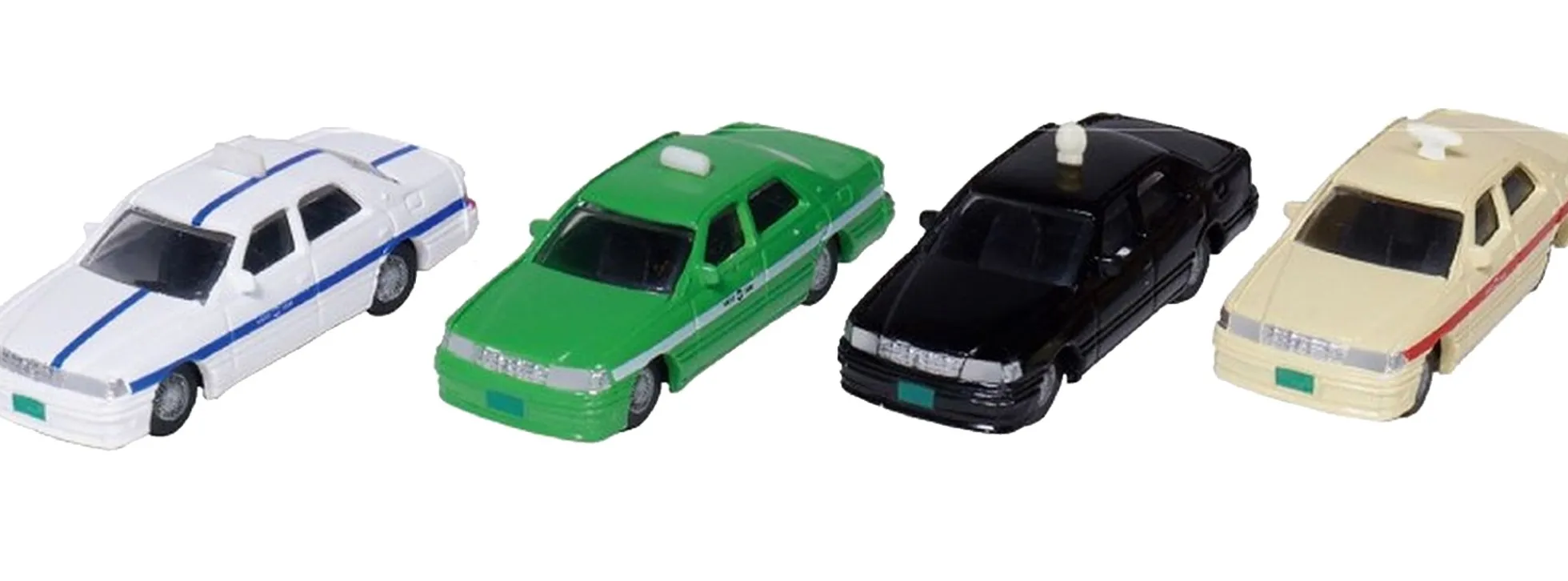 KATO K23-655A Japanische Taxis | 4 Stück | Modellautos 1:160