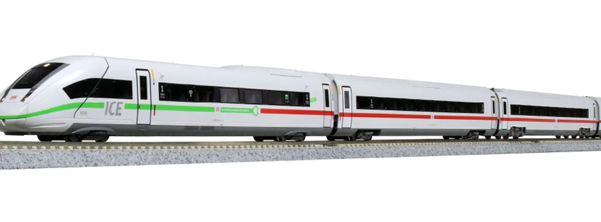 KATO K10-017 Startpackung ICE 4 BR 412 DB AG + Gleisoval | Analog | Spur N