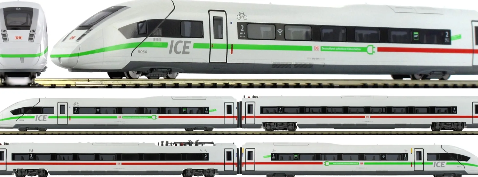 KATO K10-017 Startpackung ICE 4 BR 412 DB AG + Gleisoval | Analog | Spur N