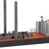 kibri 39156 Arbeitsponton mit Gittermastbagger Bausatz Spur H0