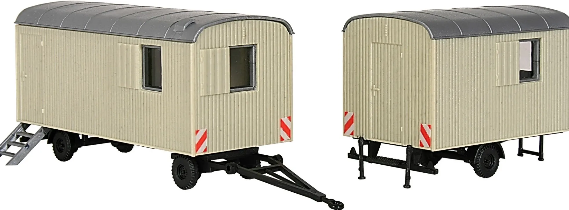 kibri 10278 Bauwagen, 2 Stück Bausatz Spur H0
