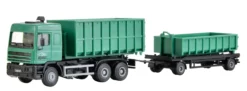 kibri 15211 DAF 95 3-achs Abrollmuldenhängerzug SchwarzBau Bausatz 1:87