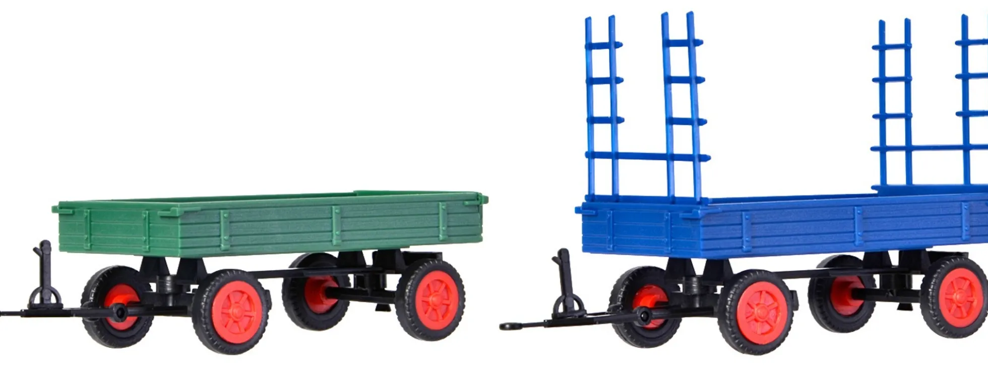 kibri 15702 FENDT Gummiradwagen 2 Stück | Bausatz Spur H0