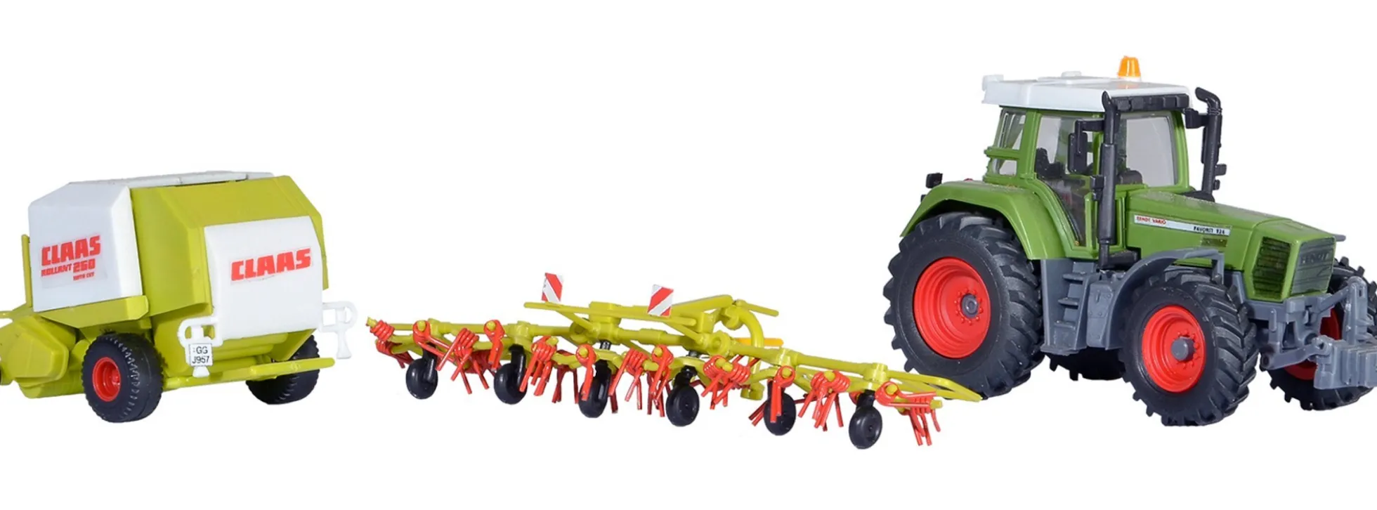 kibri 12233 FENDT Traktor mit Anbaugeräten | Bausatz Spur H0