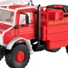 kibri 18270 Feuerwehr UNIMOG Waldbrandlöschfahrzeug Bausatz Spur H0