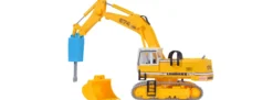 kibri 11271 LIEBHERR 974 mit Abbruchmeißel und Schutzkäfig Bausatz Spur H0