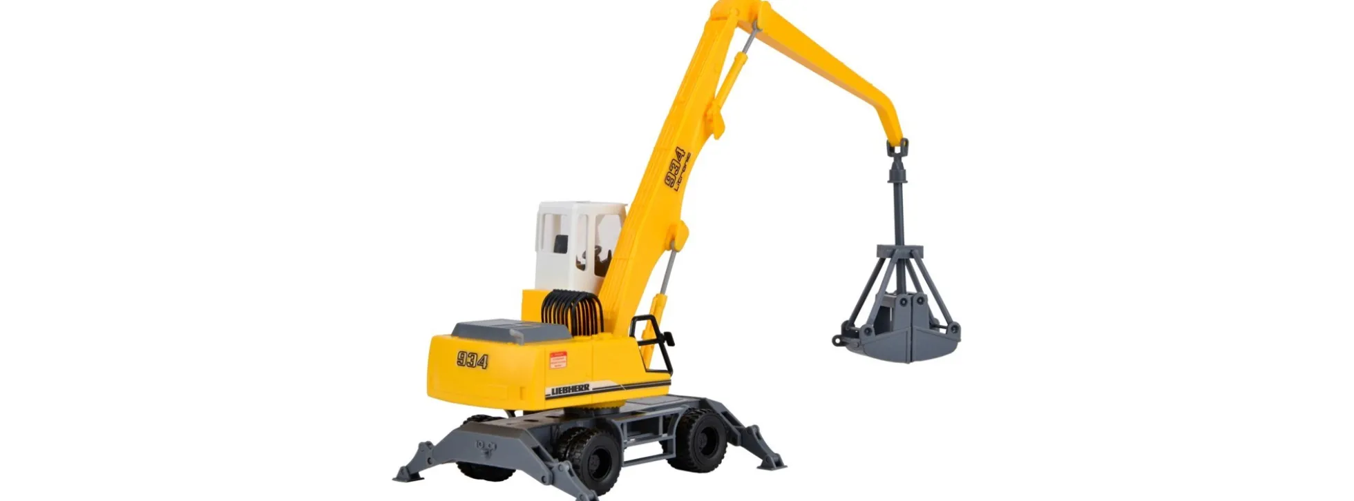 kibri 11286 LIEBHERR 934 mit Umschlaggerät mit Greifer | Bausatz Spur H0